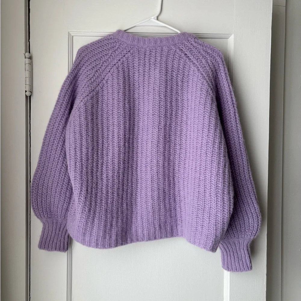 Sezane Emile Cardigan in wisteria - Picture 3 of 8